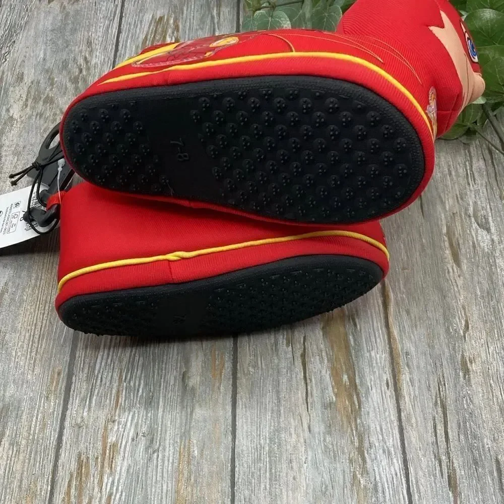 Baby Toddler Boys Flash Character Light-Up Superhero Slippers Shoes Size 7/8